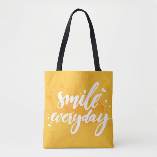 Dagelijks glimlachen tote bag (Voorkant)