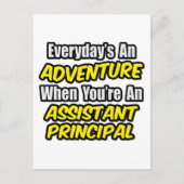Dagelijks is een avontuur... Assistent-hoofd Briefkaart (Voorkant)