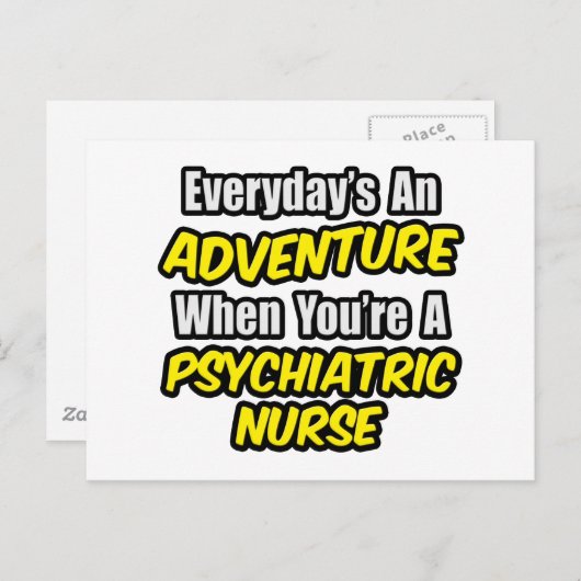 Dagelijks is een avontuur...poets zuster briefkaart (Voorkant / Achterkant)