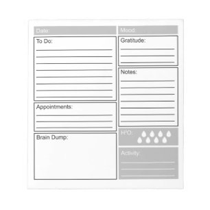 Dagelijks journaal met om aanbiedingen, dankbaarhe notitieblok