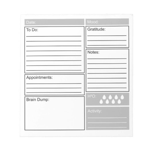 Dagelijks journaal met om aanbiedingen, dankbaarhe notitieblok (Voorkant)