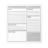 Dagelijks journaal met om aanbiedingen, dankbaarhe notitieblok (Voorkant)