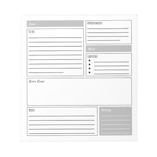 Dagelijks journaal met om aanbiedingen, dankbaarhe notitieblok (Voorkant)