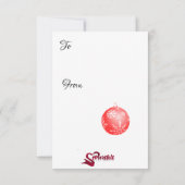 Dagelijks kerstgevoel kaart (Achterkant)