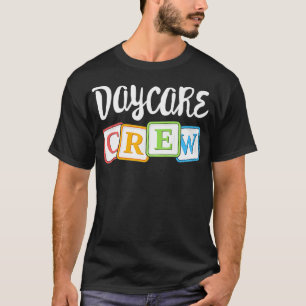 Dagelijks kinderopvangteam na t-shirt