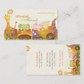 Dagelijks kinderverzorgingsbabySitter Visitekaartje (Voorkant / Achterkant)