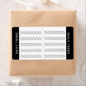 Dagelijks label Checklist Planner Sticker (Insitu)