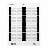 Dagelijks label Checklist Planner Sticker (Full Sheet)