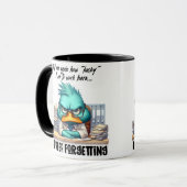 Dagelijks lachen en koffiepauzes - Funny Coffee Mo Mok (Voorkant links)