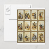 Dagelijks leven in het militaire kamp van de Unie  Briefkaart (Voorkant / Achterkant)
