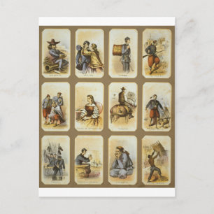 Dagelijks leven in het militaire kamp van de Unie  Briefkaart