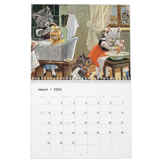 Dagelijks leven van dieren 2018 - 18 maanden kalender (Mar 2026)