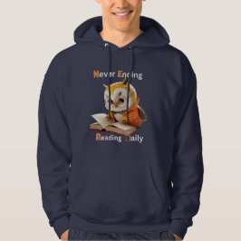 Dagelijks lezen nooit afgelopen Mannen Hoodie