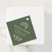 Dagelijks lintblad voor olijfboomgaarden met moder bedankjes labels (In situ)