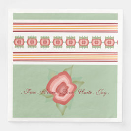 Dagelijks modern design met tappapier en luiers servet