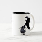 Dagelijks-Monster-41 Tweekleurige Koffiemok (Voorkant rechts)