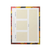 Dagelijks Notitieblok voor herfstplanning (Linkerzijde)