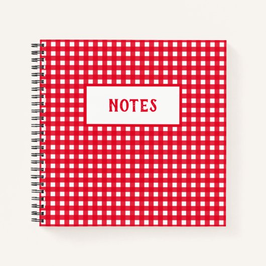 Dagelijks Notitieboek met Cute Red en White Plays (Voorkant)