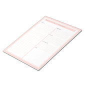 Dagelijks om Blush van lijst te doen Notitieblok (Schuin)