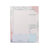 Dagelijks planner eenvoudig elegant multiverkleurd notitieblok (Linkerzijde)