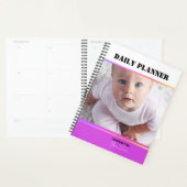 Dagelijks programma met foto's - Violet - HAMbWG Planner (Display)