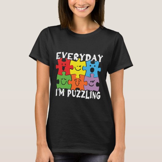 Dagelijks Puzzle Special Autisme Awareness T-shirt (Voorkant)