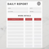 Dagelijks rapport (Voorkant)
