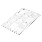 Dagelijks reinigen en minimaliseren van de planner notitieblok (Schuin)