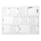 Dagelijks reinigen en minimaliseren van de planner notitieblok (Voorkant)