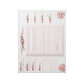 Dagelijks Roos voor de deelperiode van de printer, Notitieblok (Linkerzijde)