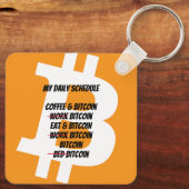 Dagelijks schema bitmunt sleutelhanger (Achterkant)