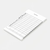 Dagelijks schema post-it® notes (Schuin)