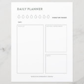 Dagelijks schema voor planners om de organisator v (Voorkant)