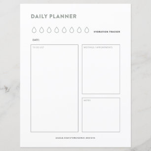 Dagelijks schema voor planners om de organisator v
