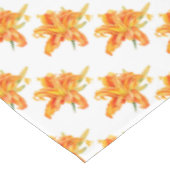 Dagelijks sinaasappel waterverf kunst tafelkleed (Gekanteld)