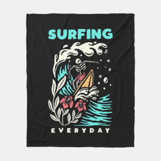 Dagelijks surfen fleece deken