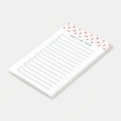 Dagelijks te doen lijst, Prioriteiten lijst Aardbe Post-it® Notes (Schuin)