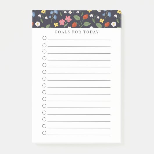 Dagelijks te doen lijst, Prioriteiten lijst Aardbe Post-it® Notes (Voorkant)