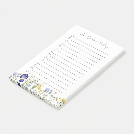 Dagelijks te doen lijst, Prioriteiten lijst Bloeme Post-it® Notes (Schuin)