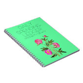 Dagelijks uitgegeven Ledger Peonies Financieel Not Notitieboek (Rechterzijde)