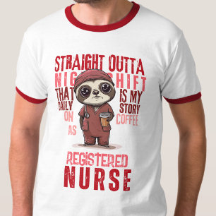 Dagelijks verhaal nachtdienst operatiekamer verple t-shirt