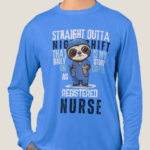 Dagelijks verhaal nachtdienst psychiatrische geest Tri-Blend shirt