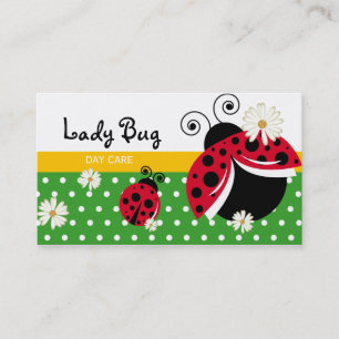 Dagelijks Visitekaartje Cute Polka Dot Lady Bug