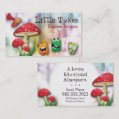 Dagelijks Visitekaartje Kleurrijke paddenstoel en  (Voorkant / Achterkant)