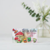 Dagelijks Visitekaartje Kleurrijke paddenstoel en  (Staand voorkant)