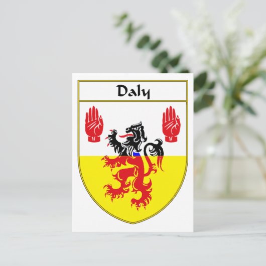 Dagelijks wapen/familiewapen briefkaart (Staand voorkant)