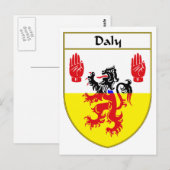 Dagelijks wapen/familiewapen briefkaart (Voorkant / Achterkant)