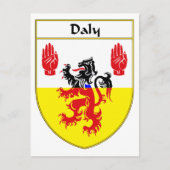 Dagelijks wapen/familiewapen briefkaart (Voorkant)