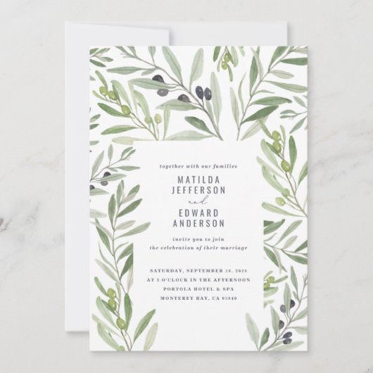 Dagelijks waterverf van de olijfboomgaard aankondiging (Voorkant)