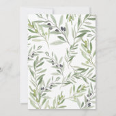 Dagelijks waterverf van de olijfboomgaard aankondiging (Achterkant)